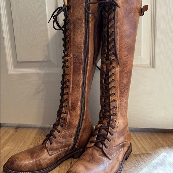 Bed Stu Brown Lace Up Boots - Picture 8 of 8